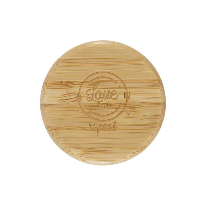 Borraccia in vetro borosilicato da 600 ml con impugnatura in silicone Tidan - cod. P100666