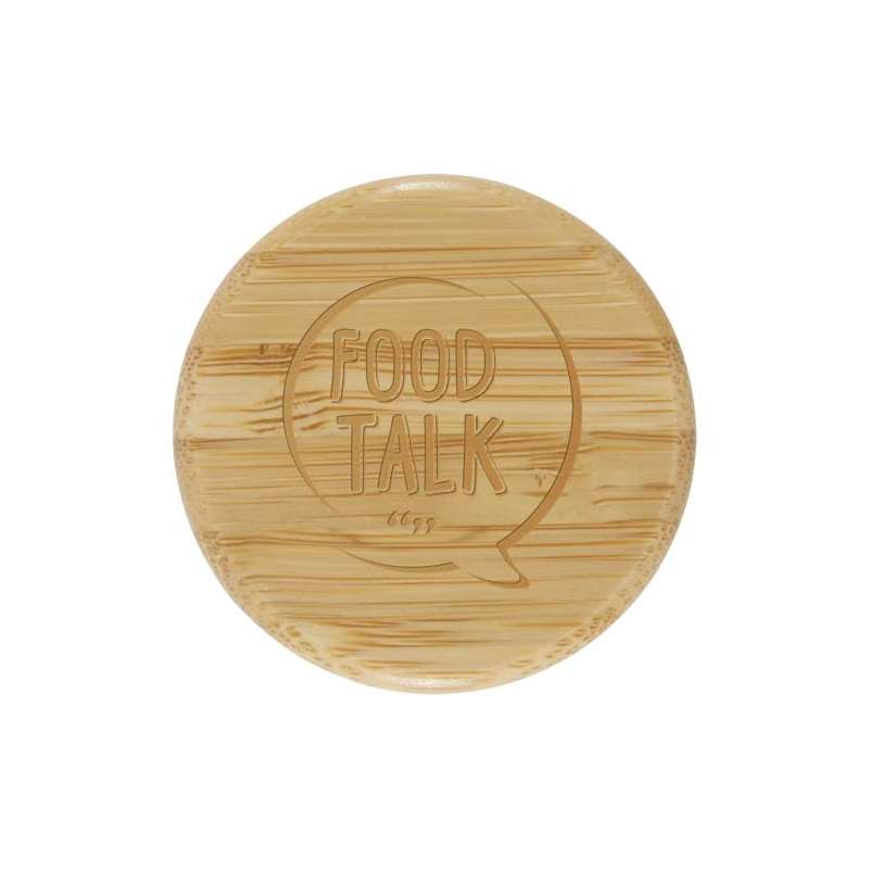 Borraccia in vetro borosilicato da 600 ml con impugnatura in silicone Tidan - cod. P100666