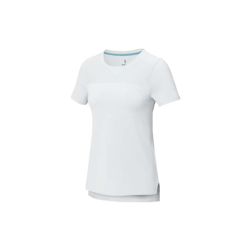 T-shirt cool fit a maniche corte con logo personalizzato da donna - cod. P37523
