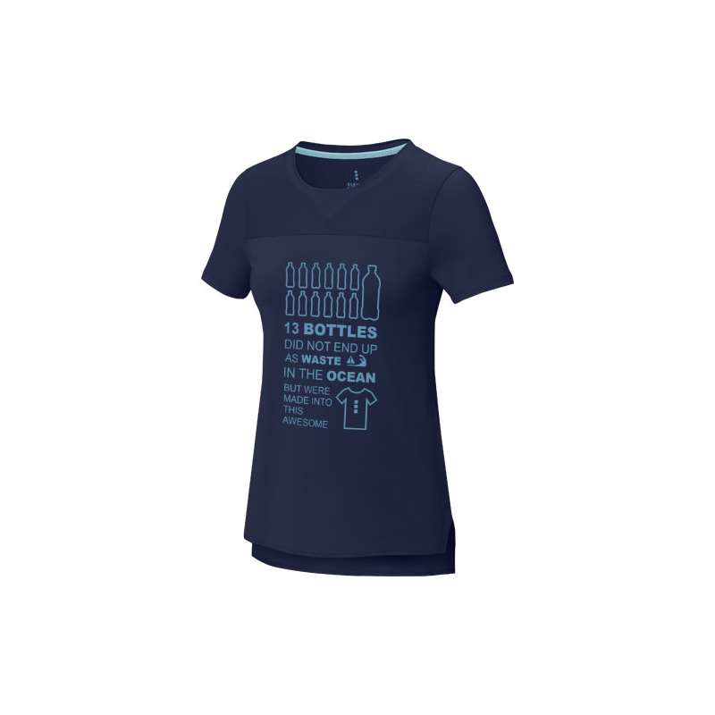 T-shirt cool fit a maniche corte con logo personalizzato da donna - cod. P37523