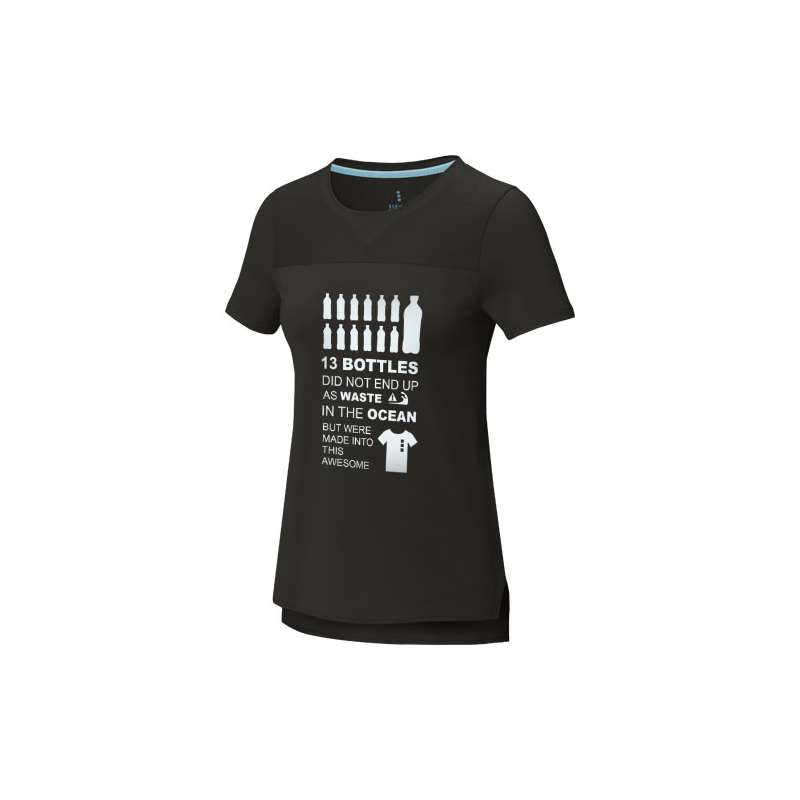 T-shirt cool fit a maniche corte con logo personalizzato da donna - cod. P37523