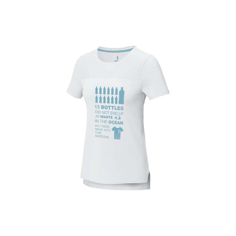 T-shirt cool fit a maniche corte con logo personalizzato da donna - cod. P37523