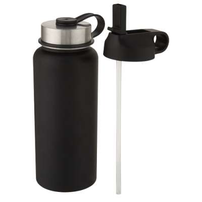 Borraccia sportiva Supra da 1l con isolamento sottovuoto in rame con 2 coperchi - cod. P100682