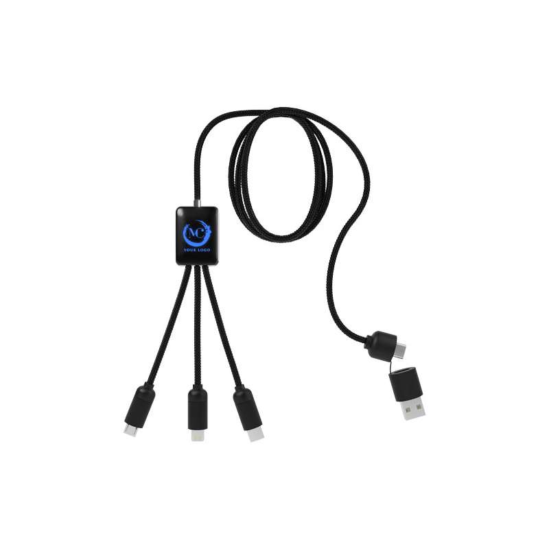 Cavo di ricarica 5 in 1 da personalizzare con logo - cod. P2PX064