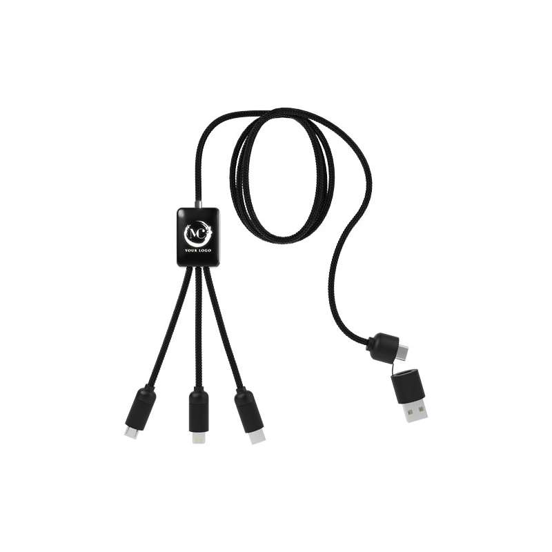 Cavo di ricarica 5 in 1 da personalizzare con logo - cod. P2PX064