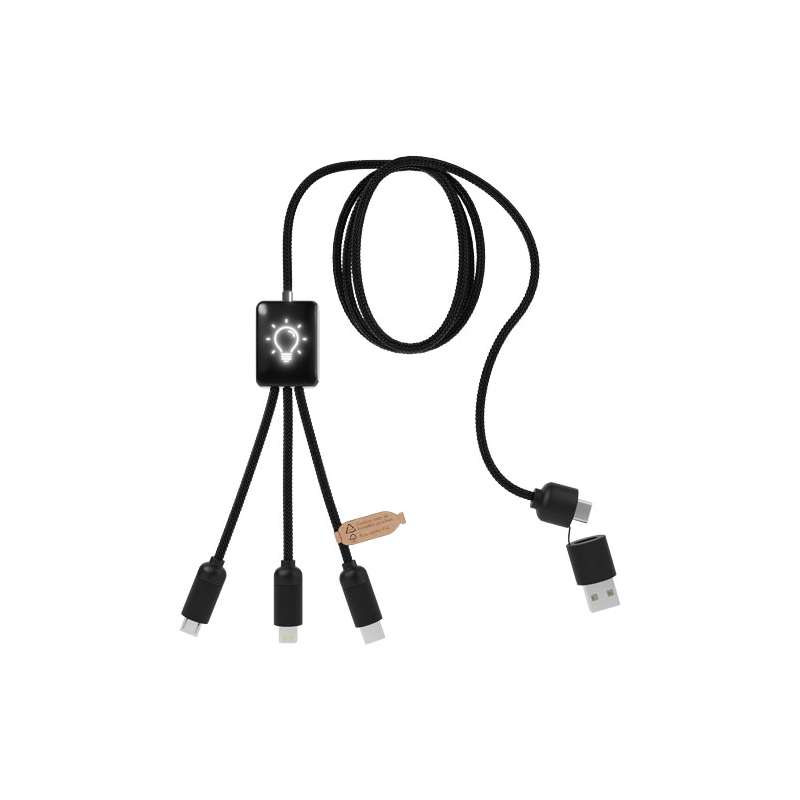 Cavo di ricarica 5 in 1 da personalizzare con logo - cod. P2PX064