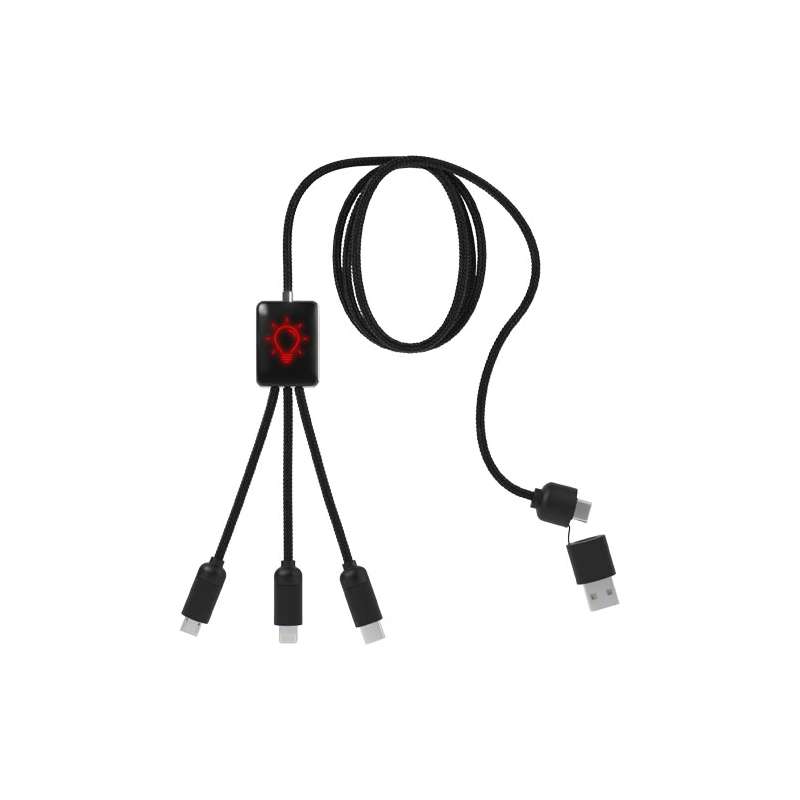 Cavo di ricarica 5 in 1 da personalizzare con logo - cod. P2PX064