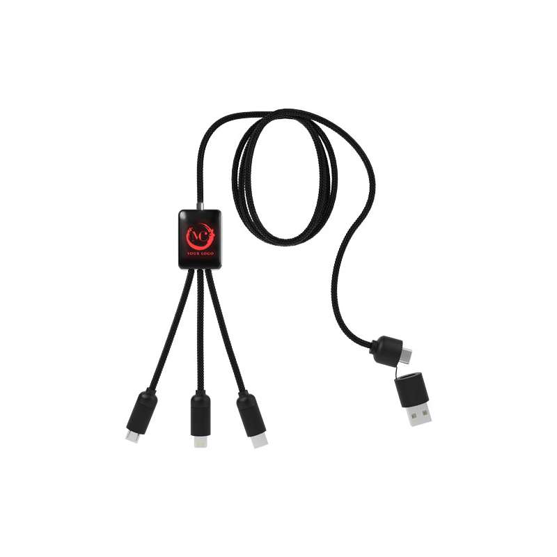 Cavo di ricarica 5 in 1 da personalizzare con logo - cod. P2PX064