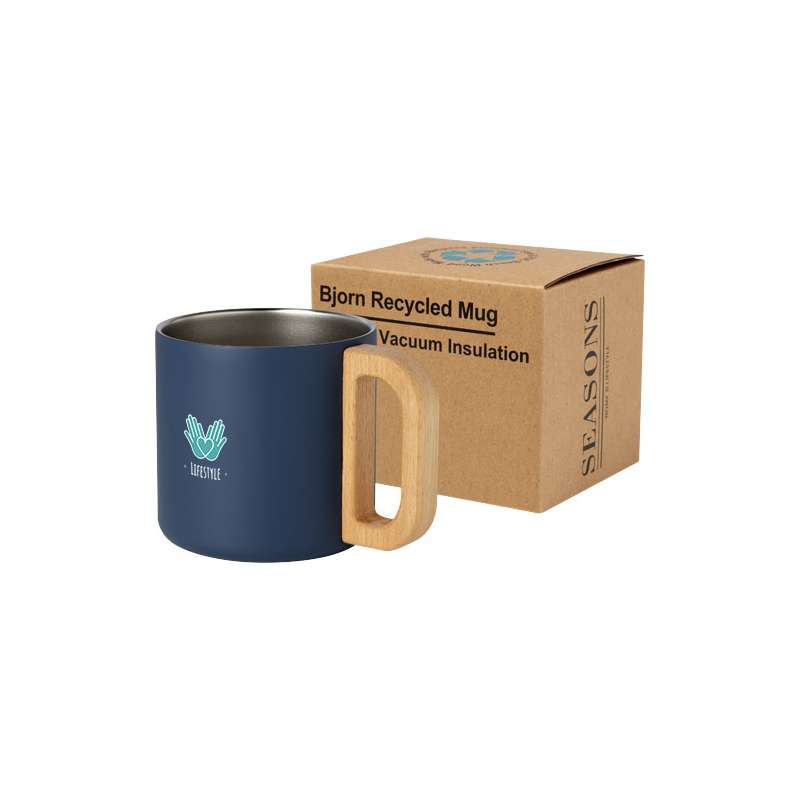 Tazza in acciaio da 360 ml con isolamento sottovuoto in rame - cod. P100740