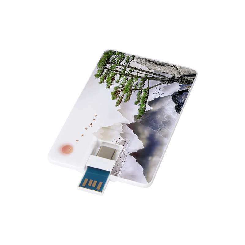 Chiavetta USB 3.0 da 32 GB con porta Tipo-C e USB-A Duo slim - cod. P123749