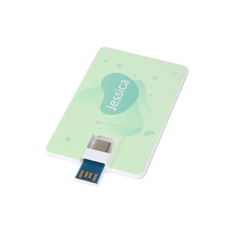 Chiavetta USB 3.0 da 32 GB con porta Tipo-C e USB-A Duo slim - cod. P123749