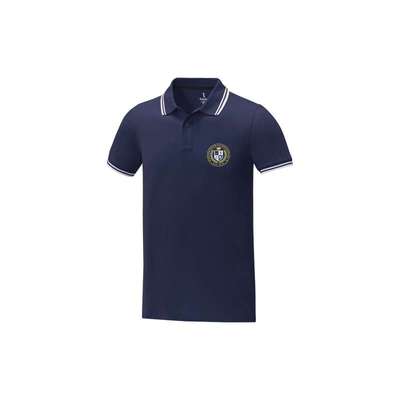 Polo stampata con logo da uomo a manica corta - cod. P38108
