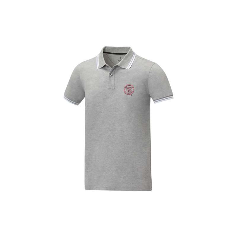 Polo stampata con logo da uomo a manica corta - cod. P38108
