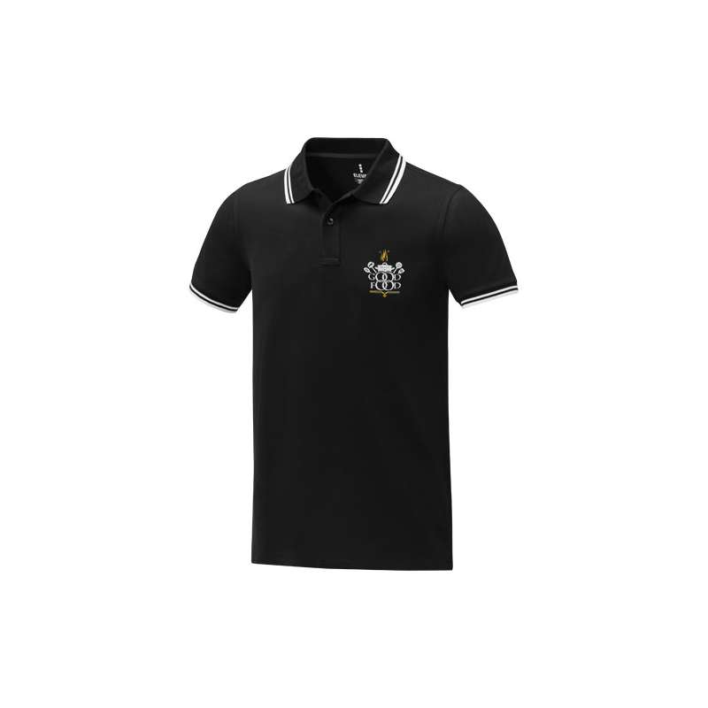 Polo stampata con logo da uomo a manica corta - cod. P38108