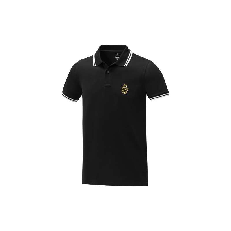 Polo stampata con logo da uomo a manica corta - cod. P38108