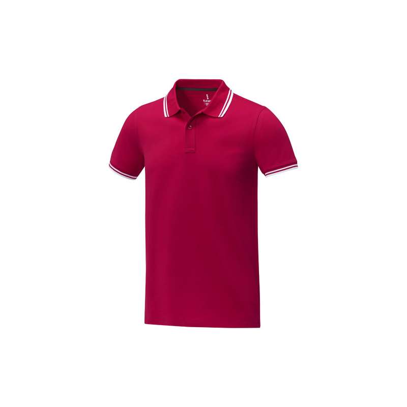 Polo stampata con logo da uomo a manica corta - cod. P38108