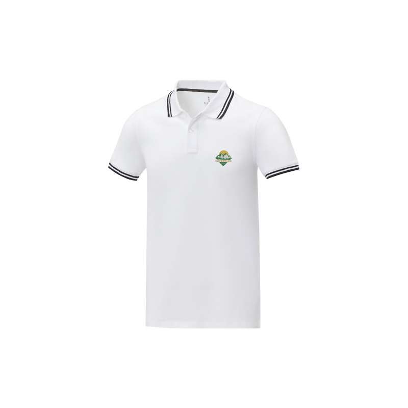 Polo stampata con logo da uomo a manica corta - cod. P38108