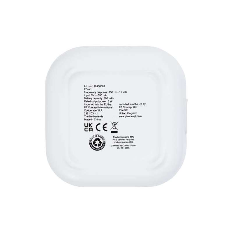 Mini speaker Bluetooth® 2.0 in plastica riciclata da 3 W - cod. P124305