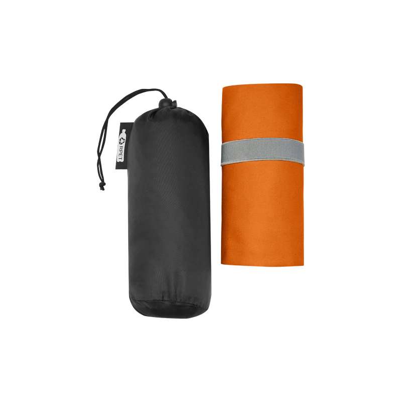 Asciugamano ultra leggero in PET riciclato 130 x 80 cm promozionale - cod. P127012
