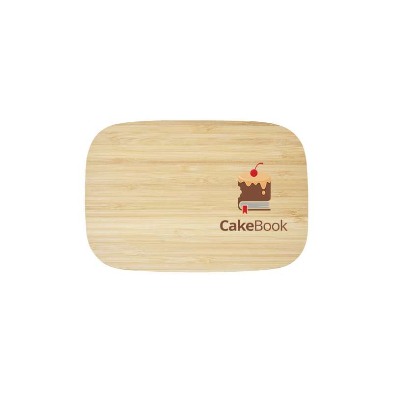 Contenitore per pranzo in acciaio inossidabile con coperchio in bambù - cod. P113275