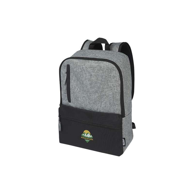 Zaino bicolore per portatile da 15" in materiale riciclato certificato GRS Reclaim 14L - cod. P120655