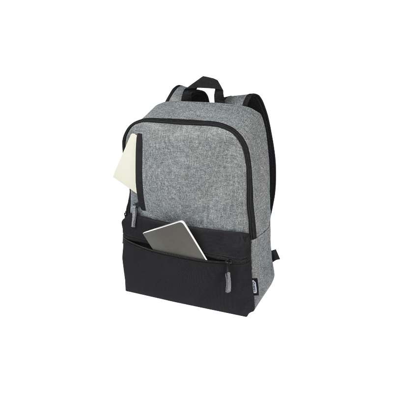 Zaino bicolore per portatile da 15" in materiale riciclato certificato GRS Reclaim 14L - cod. P120655