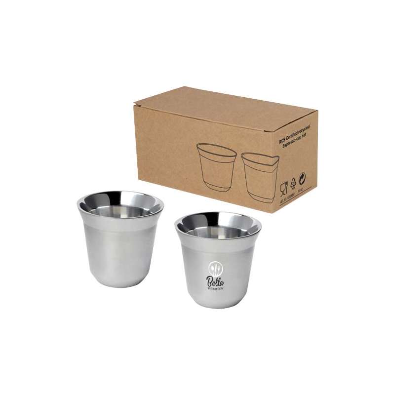 Tazzine in acciaio inox per caffè espresso - cod. P100804