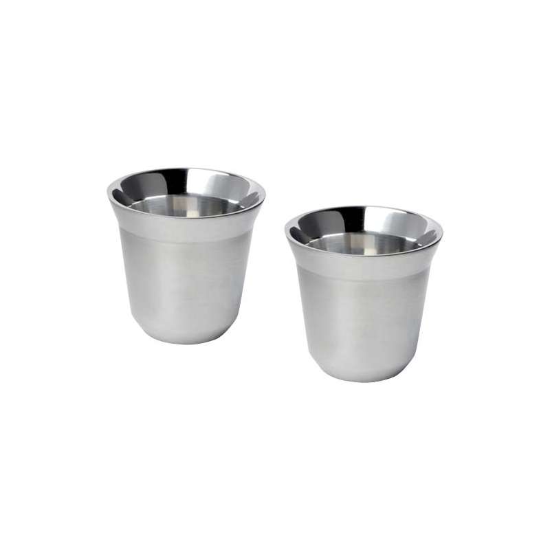 Tazzine in acciaio inox per caffè espresso - cod. P100804