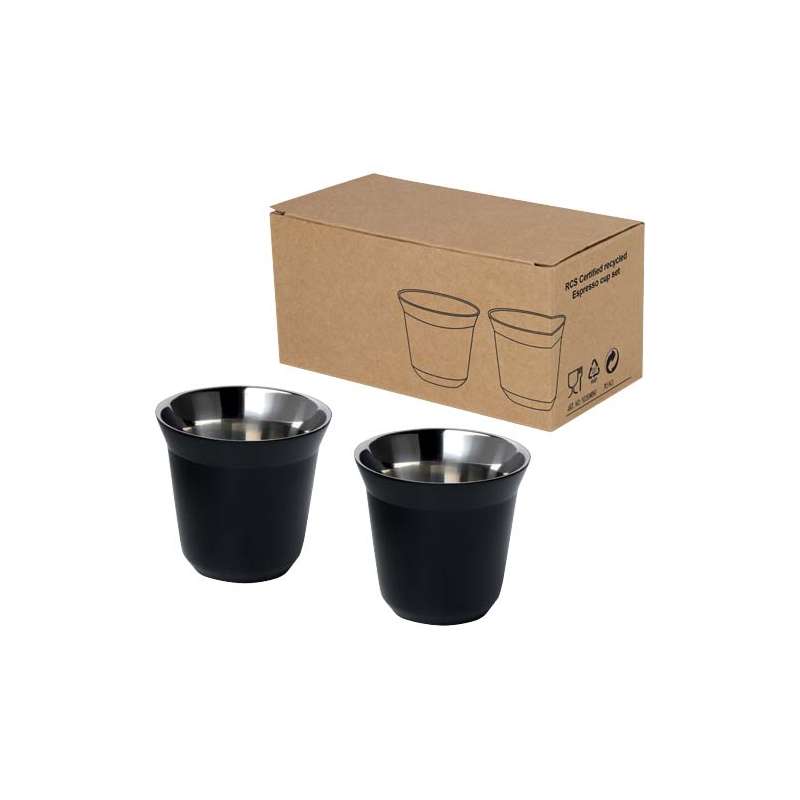 Tazzine in acciaio inox per caffè espresso - cod. P100804