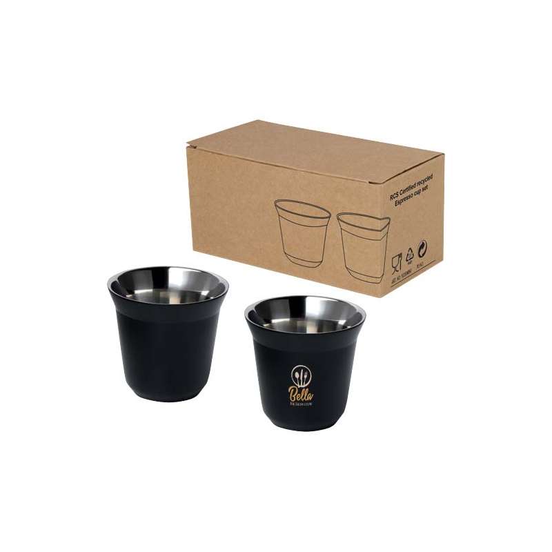 Tazzine in acciaio inox per caffè espresso - cod. P100804