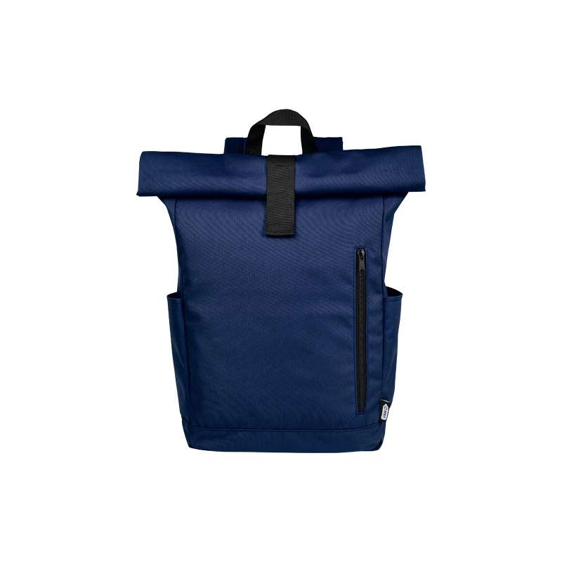Zaino con chiusura arrotolabile per portatile da 15,6" in PET riciclato certificato GRS Byron 18L - cod. P120659