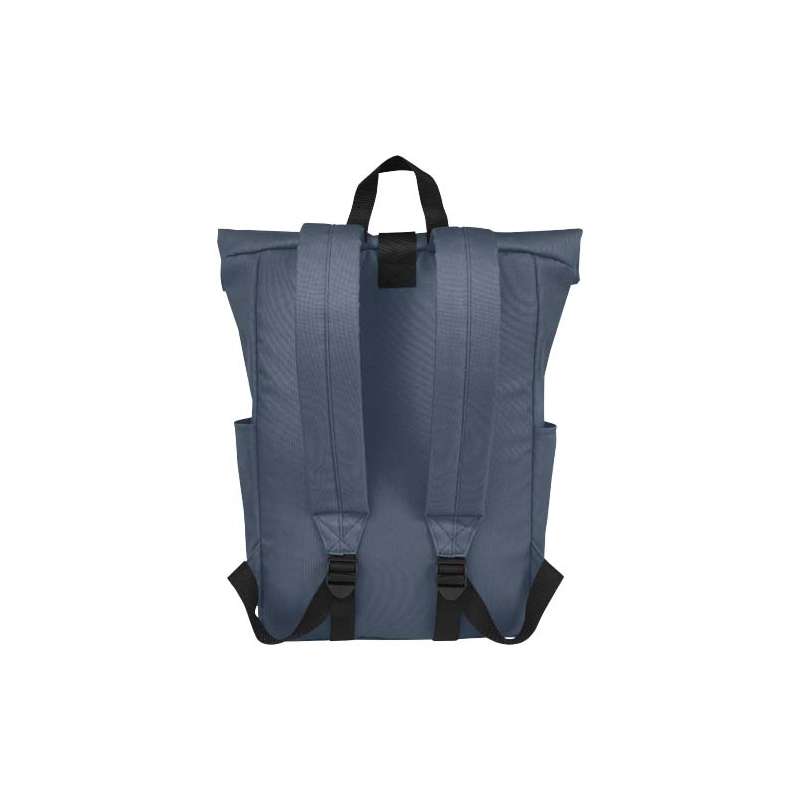 Zaino con chiusura arrotolabile per portatile da 15,6" in PET riciclato certificato GRS Byron 18L - cod. P120659