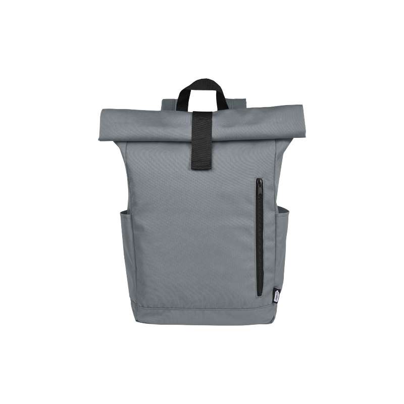 Zaino con chiusura arrotolabile per portatile da 15,6" in PET riciclato certificato GRS Byron 18L - cod. P120659