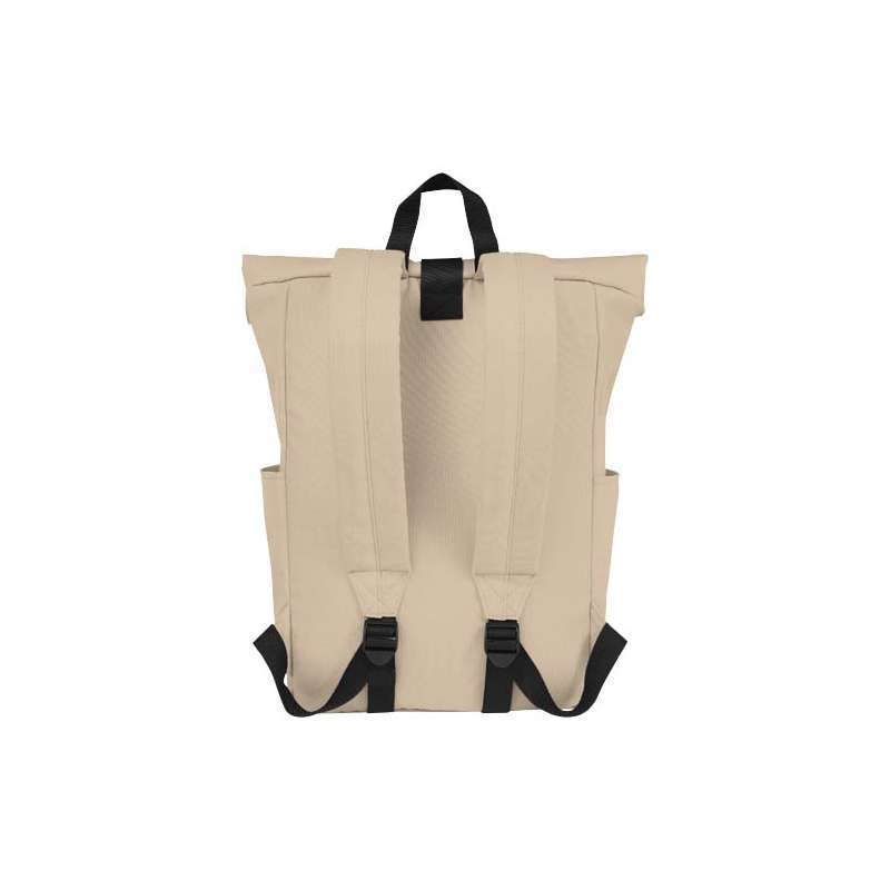 Zaino con chiusura arrotolabile per portatile da 15,6" in PET riciclato certificato GRS Byron 18L - cod. P120659