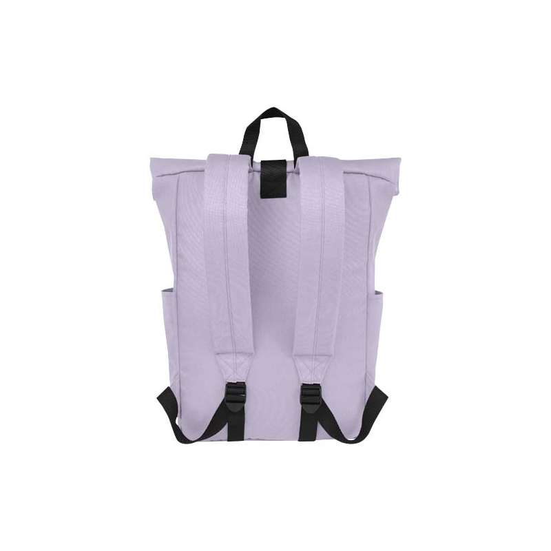 Zaino con chiusura arrotolabile per portatile da 15,6" in PET riciclato certificato GRS Byron 18L - cod. P120659