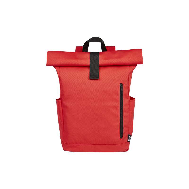 Zaino con chiusura arrotolabile per portatile da 15,6" in PET riciclato certificato GRS Byron 18L - cod. P120659