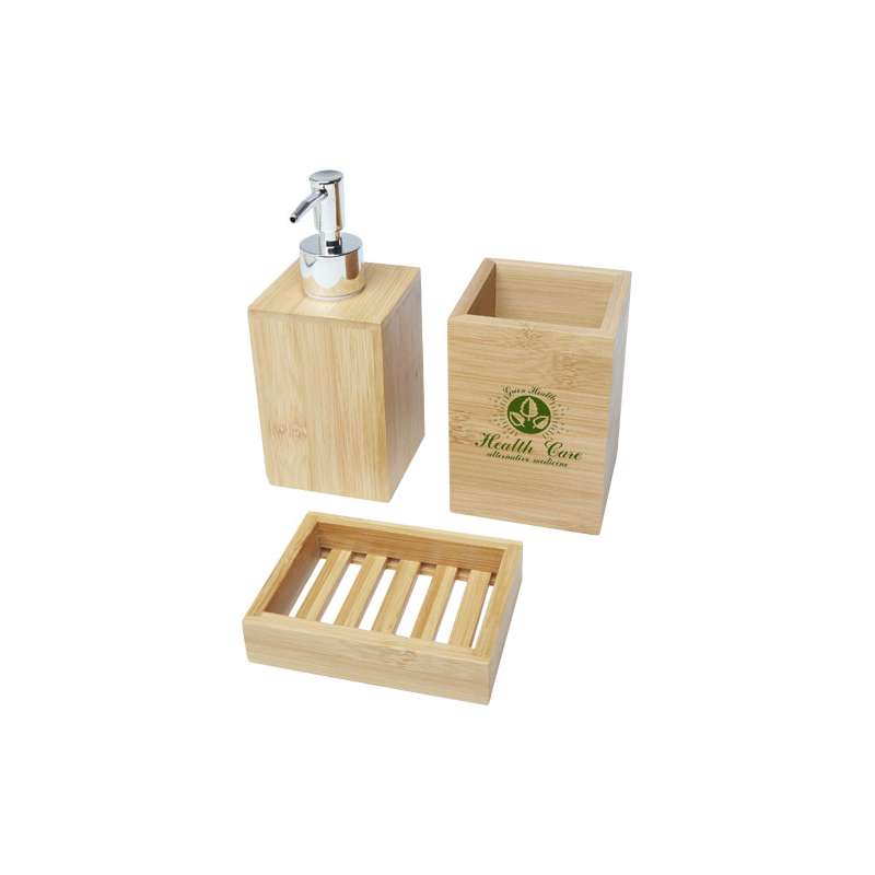 Set da bagno Hedon da 3 pezzi in bambù - cod. P126195