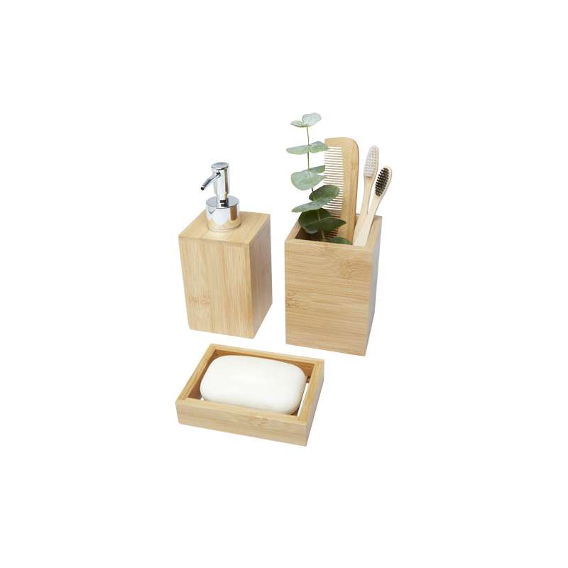 Set da bagno Hedon da 3 pezzi in bambù - cod. P126195