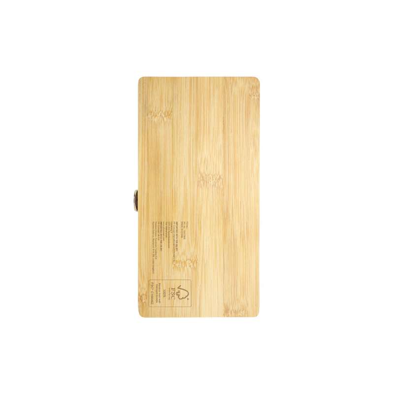 Set di utensili in bambù/plastica riciclata da 19 pezzi Rivet - cod. P104578