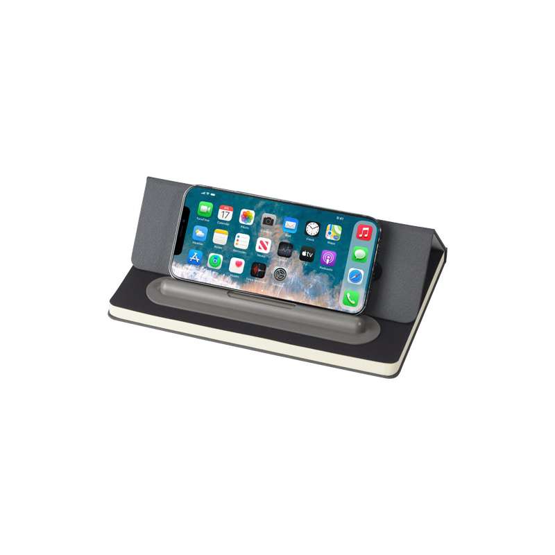 Taccuino con penna a sfera e 80 fogli color crema a righe - cod. P107873