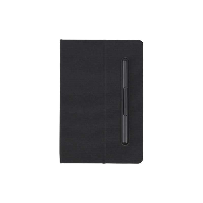 Taccuino con penna a sfera e 80 fogli color crema a righe - cod. P107873