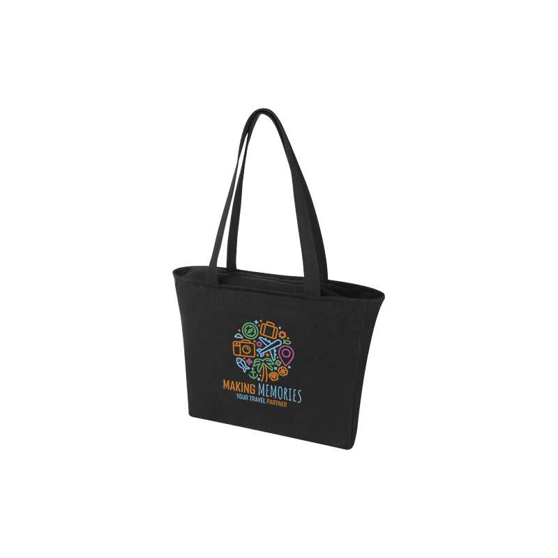 Tote bag con cerniera a tutta lunghezza 45x42x11 cm. - cod. P120712
