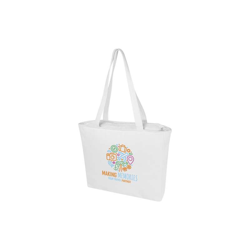 Tote bag con cerniera a tutta lunghezza 45x42x11 cm. - cod. P120712