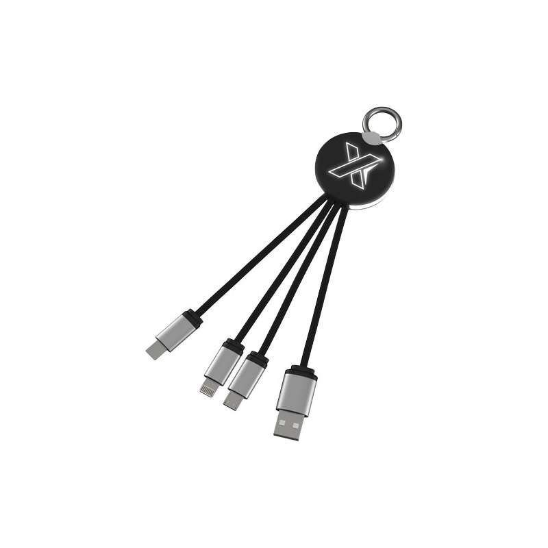 Cavo di ricarica con logo 3 in 1 - cod. P2PX002