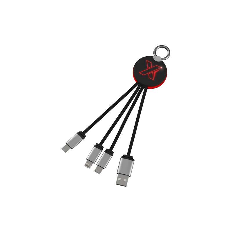 Cavo di ricarica con logo 3 in 1 - cod. P2PX002