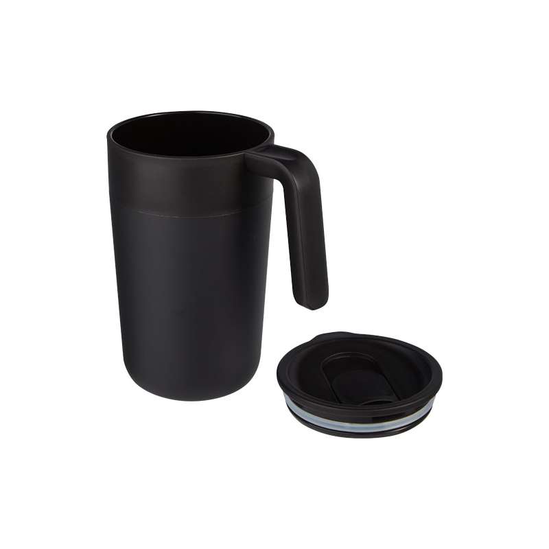 Tazza da 400 ml a doppia parete in materiale riciclato - cod. P100731
