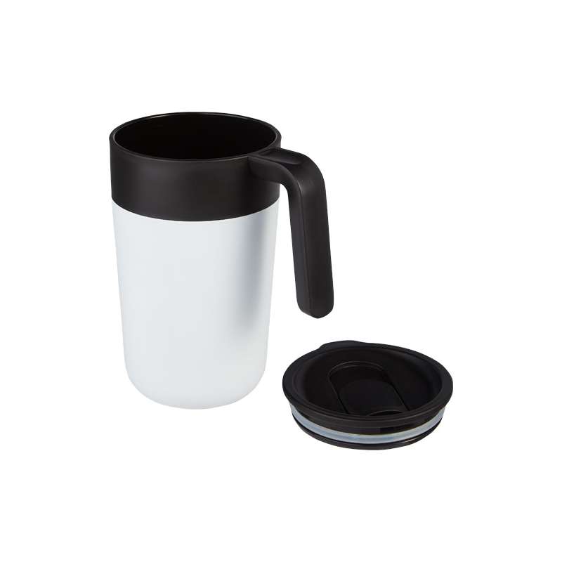 Tazza da 400 ml a doppia parete in materiale riciclato - cod. P100731