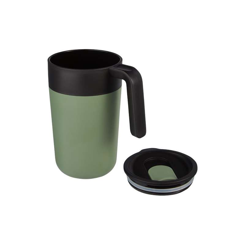 Tazza da 400 ml a doppia parete in materiale riciclato - cod. P100731