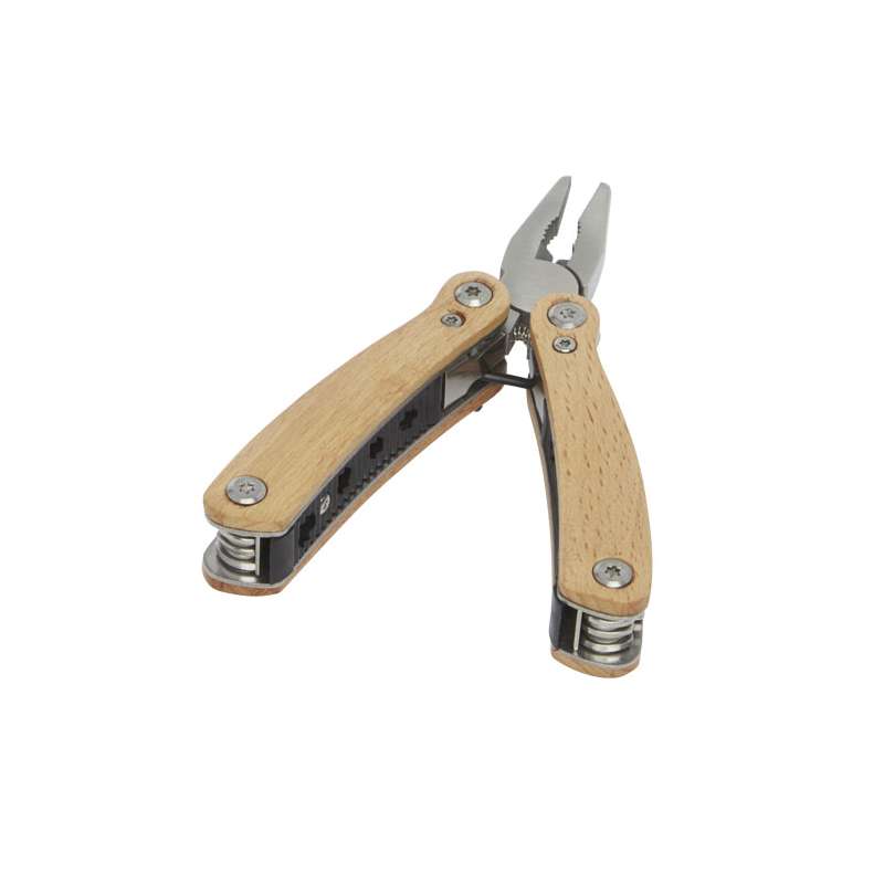 Pinza in legno personalizzata con 12 funzioni - cod. P104508