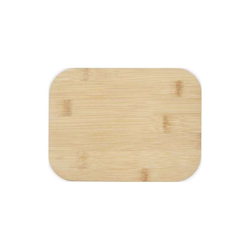 Contenitore di vetro per pranzo con coperchio in bambù - cod. P113276